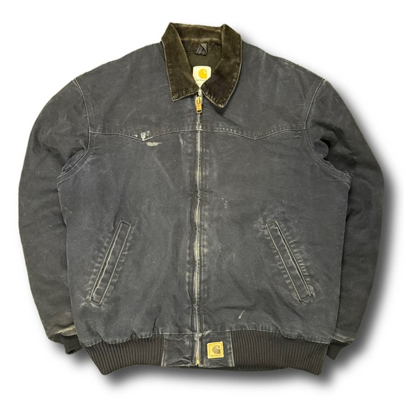 Carhartt Workwear 90s Vtg Union USA Made Navy Detroit Jacket - Picture 1 of 7